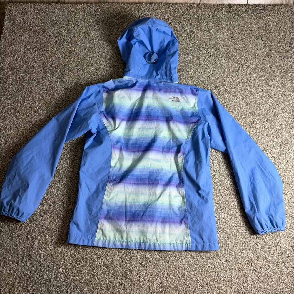 The North Face Mint-Blue Girls'‎ Hooded Windbreaker
